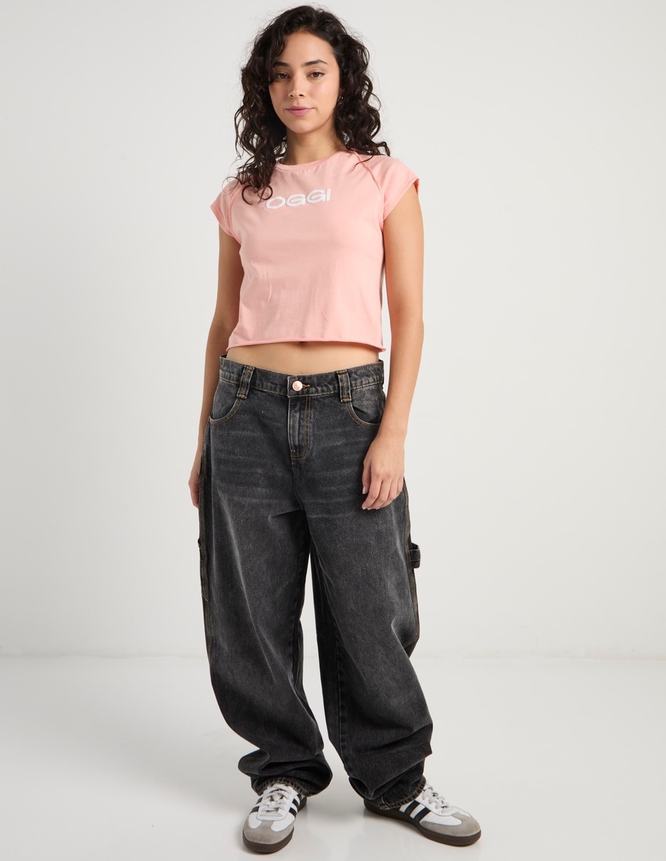 Playera manga corta cuello redondo para mujer 3