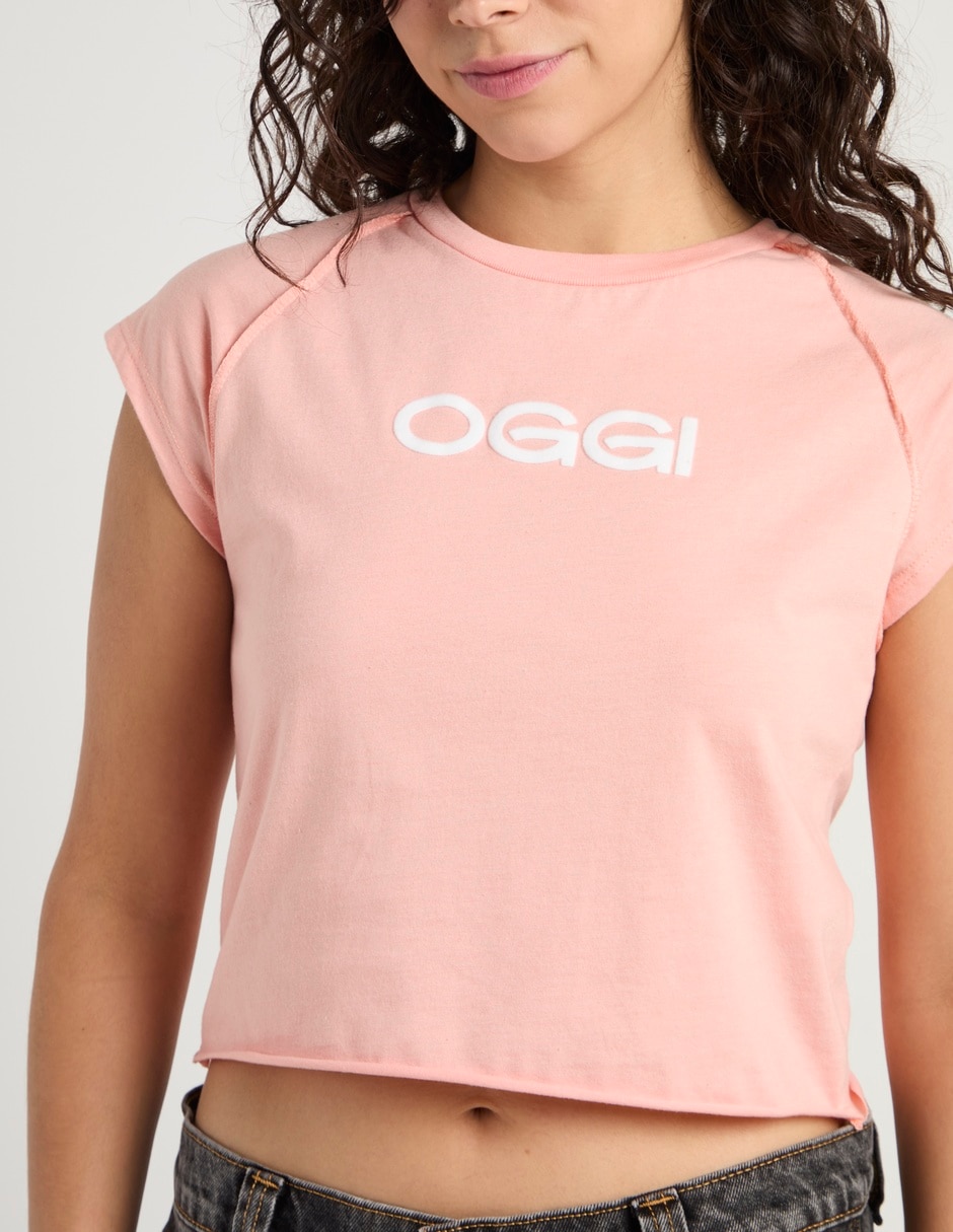 Playera manga corta cuello redondo para mujer 5