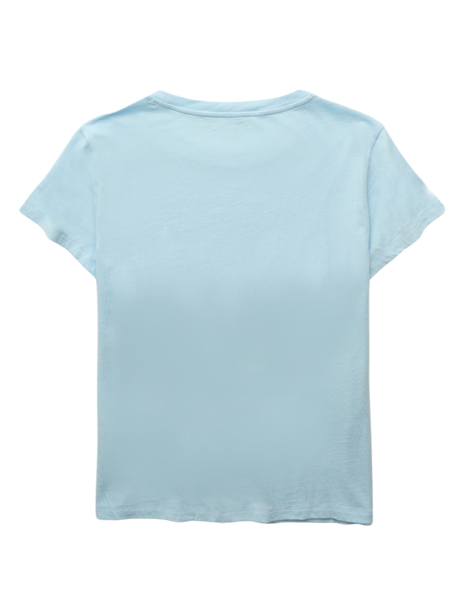 Playera manga corta cuello redondo para mujer 2