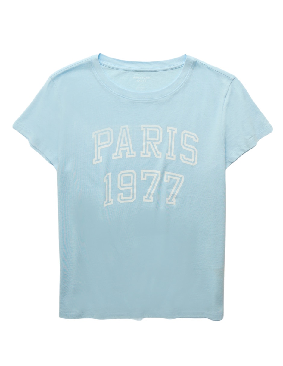 Playera manga corta cuello redondo para mujer 3