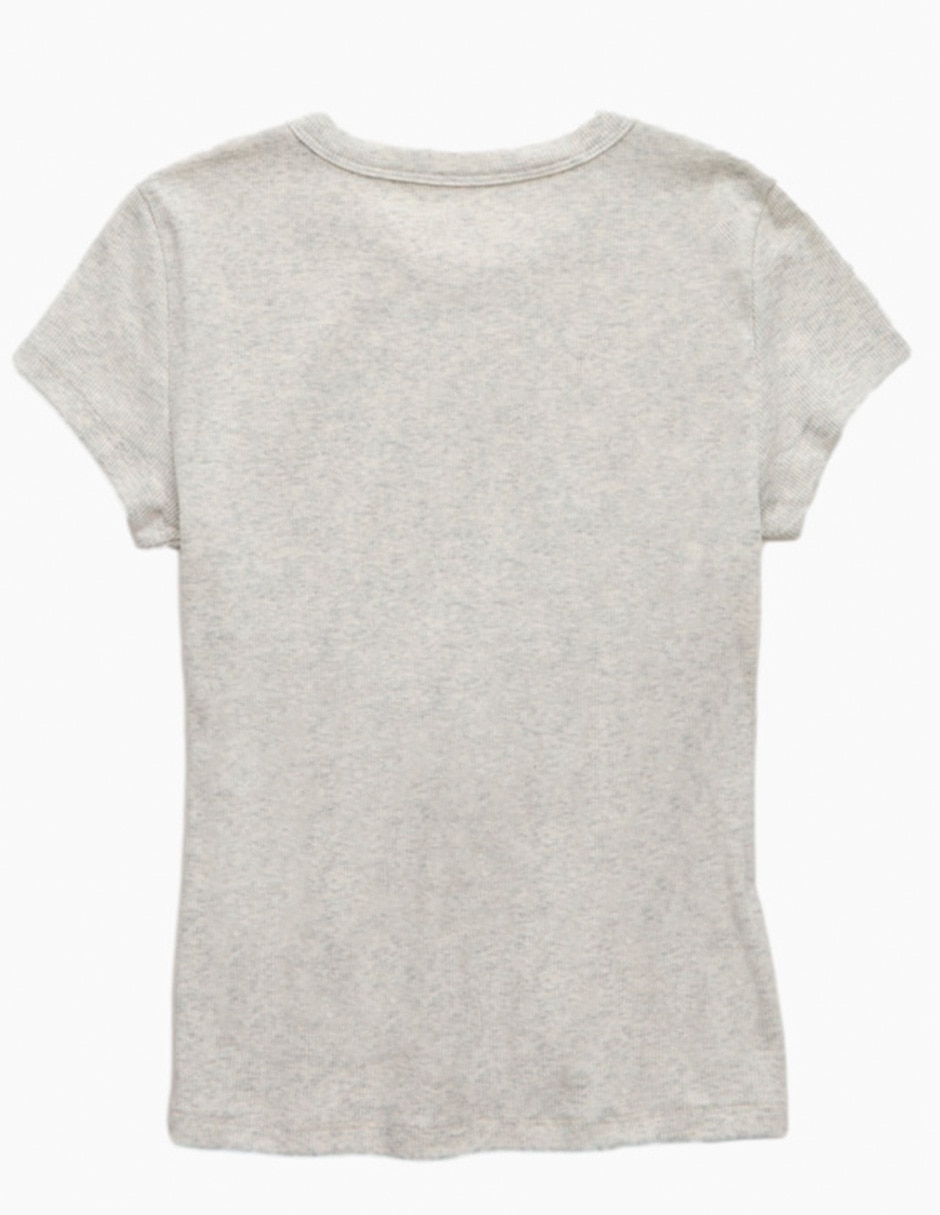 Playera manga corta cuello redondo para mujer 2