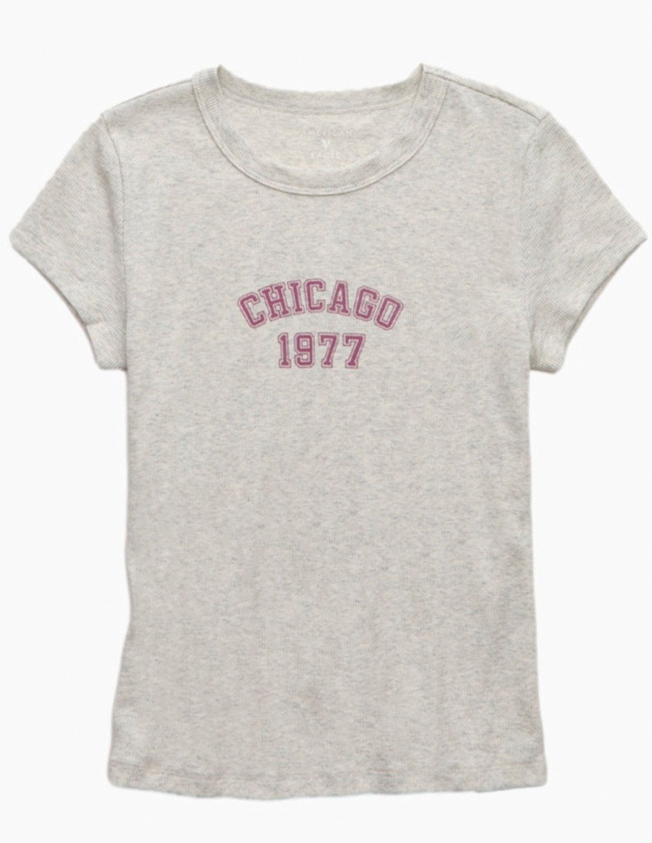 Playera manga corta cuello redondo para mujer 3