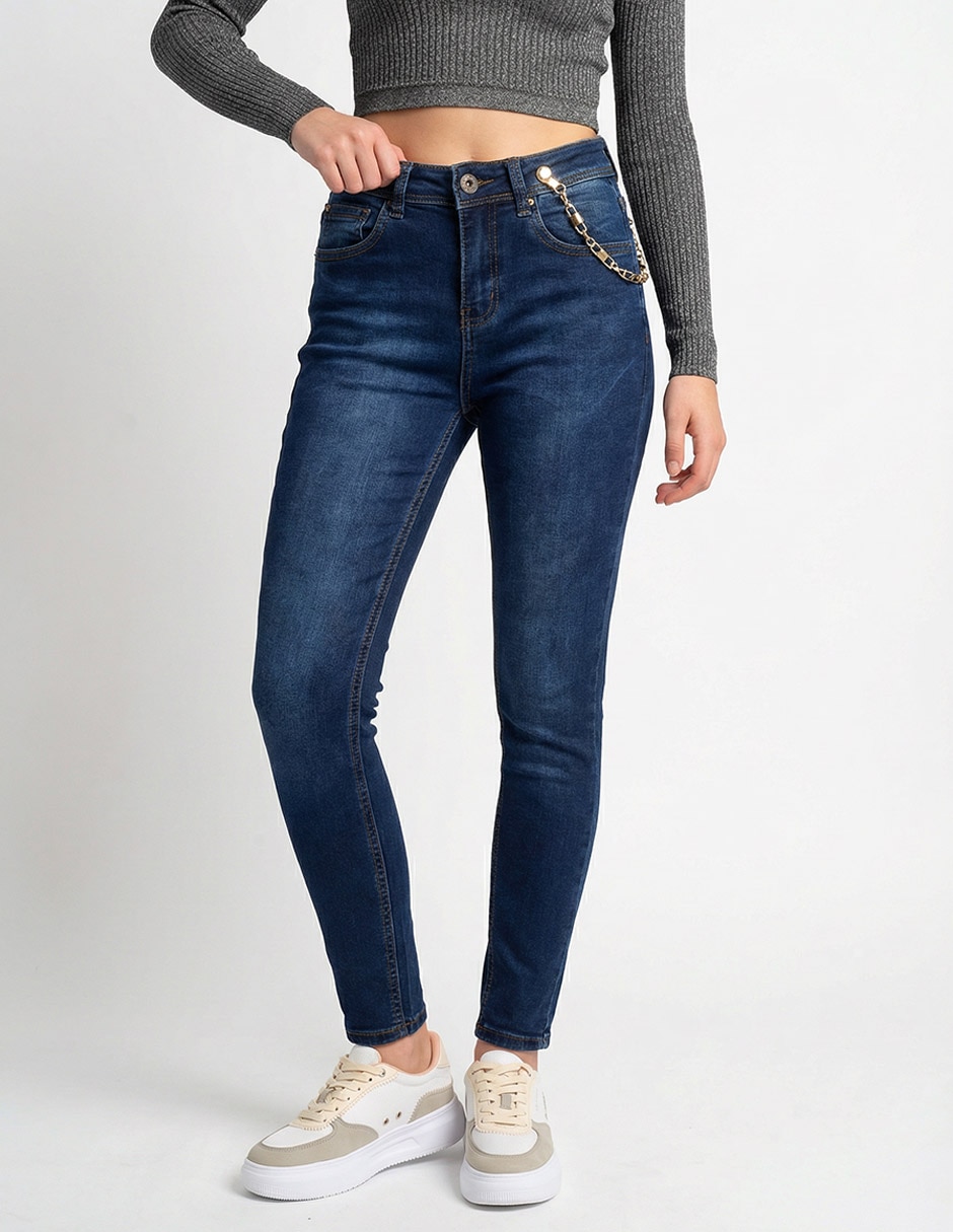 Jeans skinny cintura para mujer Jeans skinny cintura para mujer
