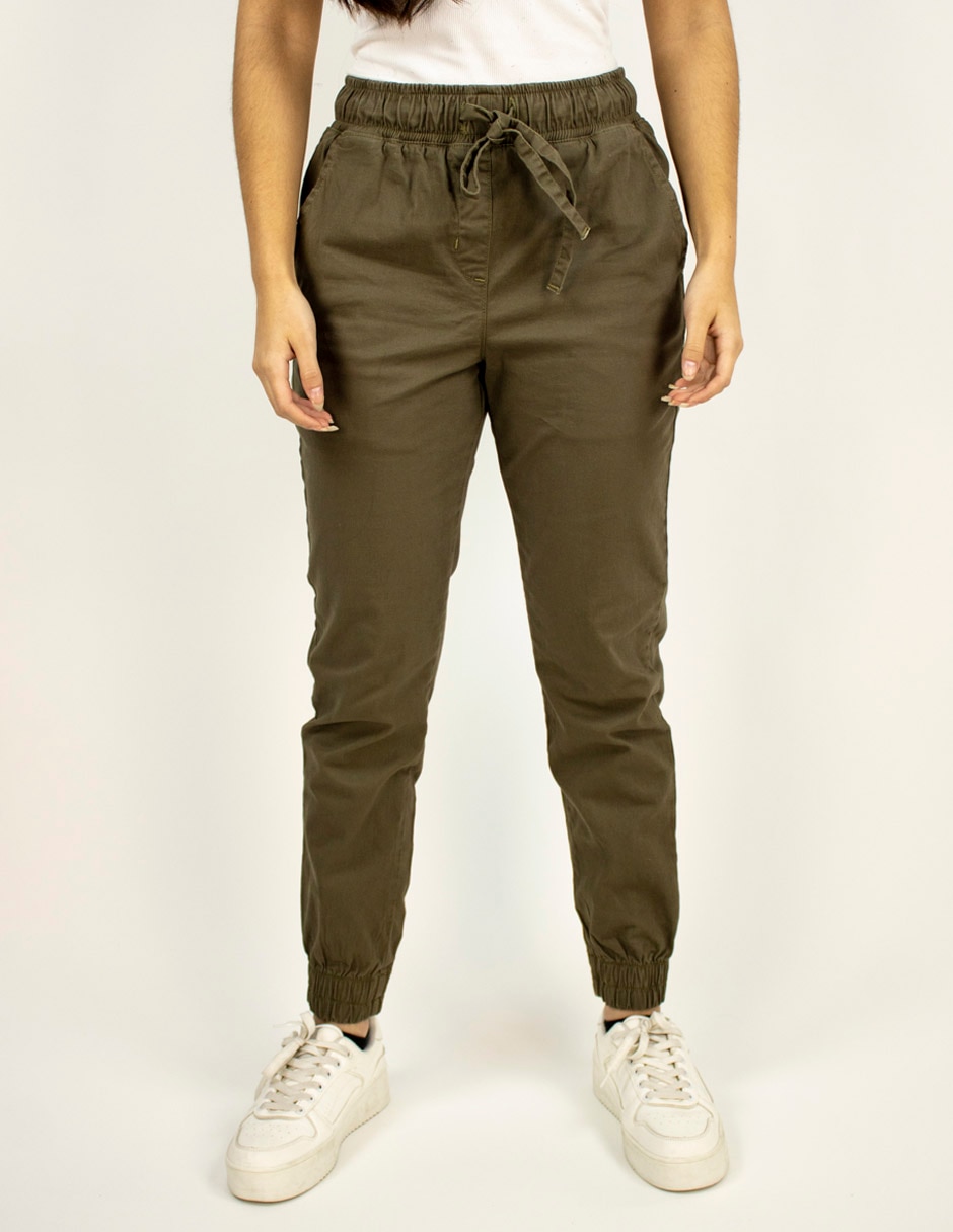 Jeans jogger slim para mujer