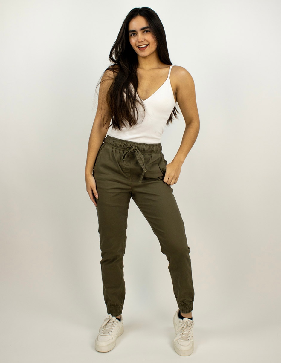 Jeans jogger slim para mujer 3