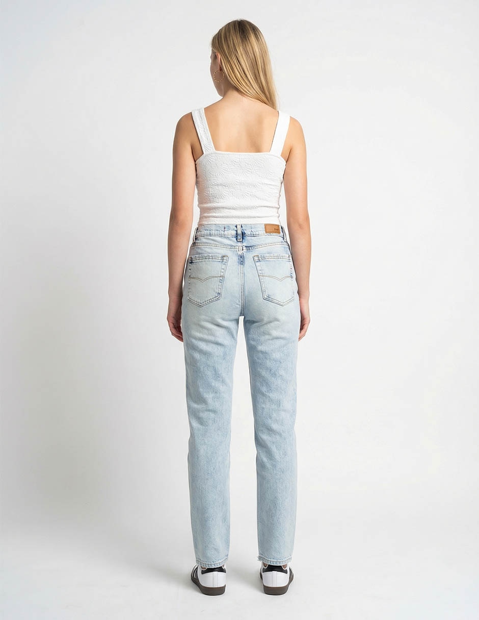 Jeans slim cintura media para mujer 2