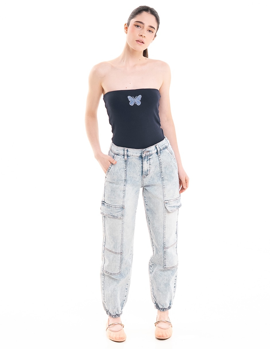 Jeans cargo baggy JO354X-ZZ7SU ACDN para mujer Jeans cargo baggy JO354X-ZZ7SU ACDN para mujer