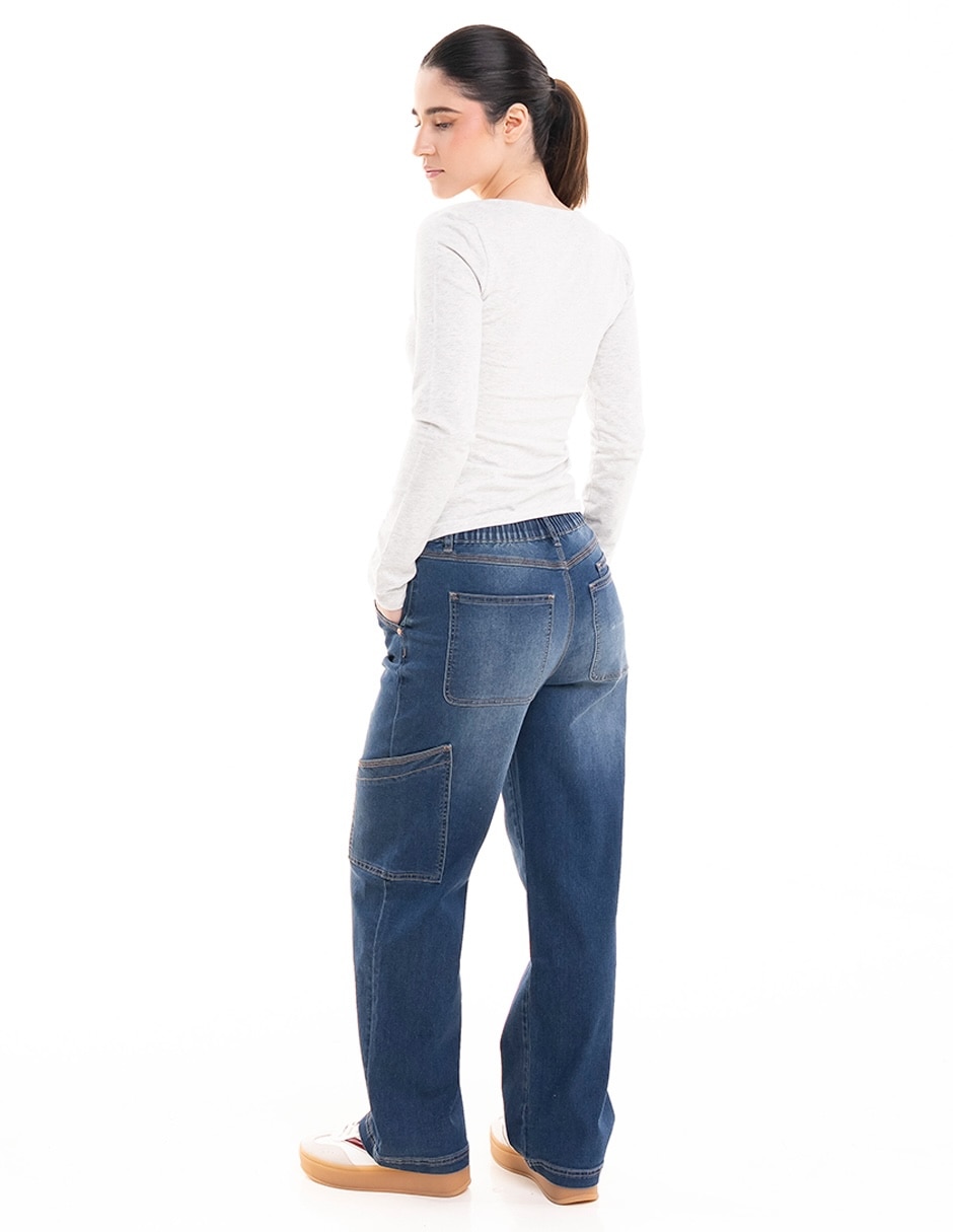 Playera manga larga con escote para mujer 4