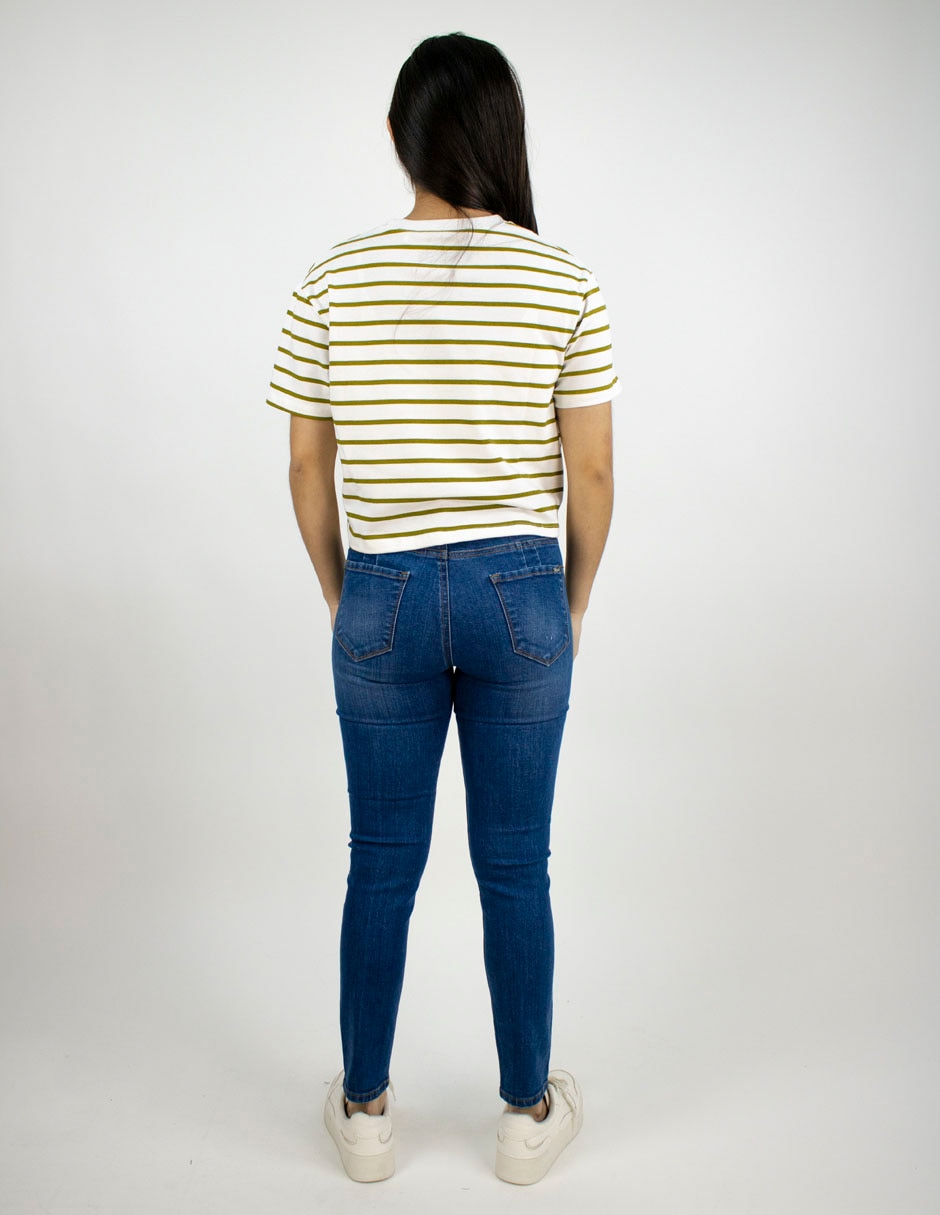 Playera manga corta cuello redondo para mujer 2