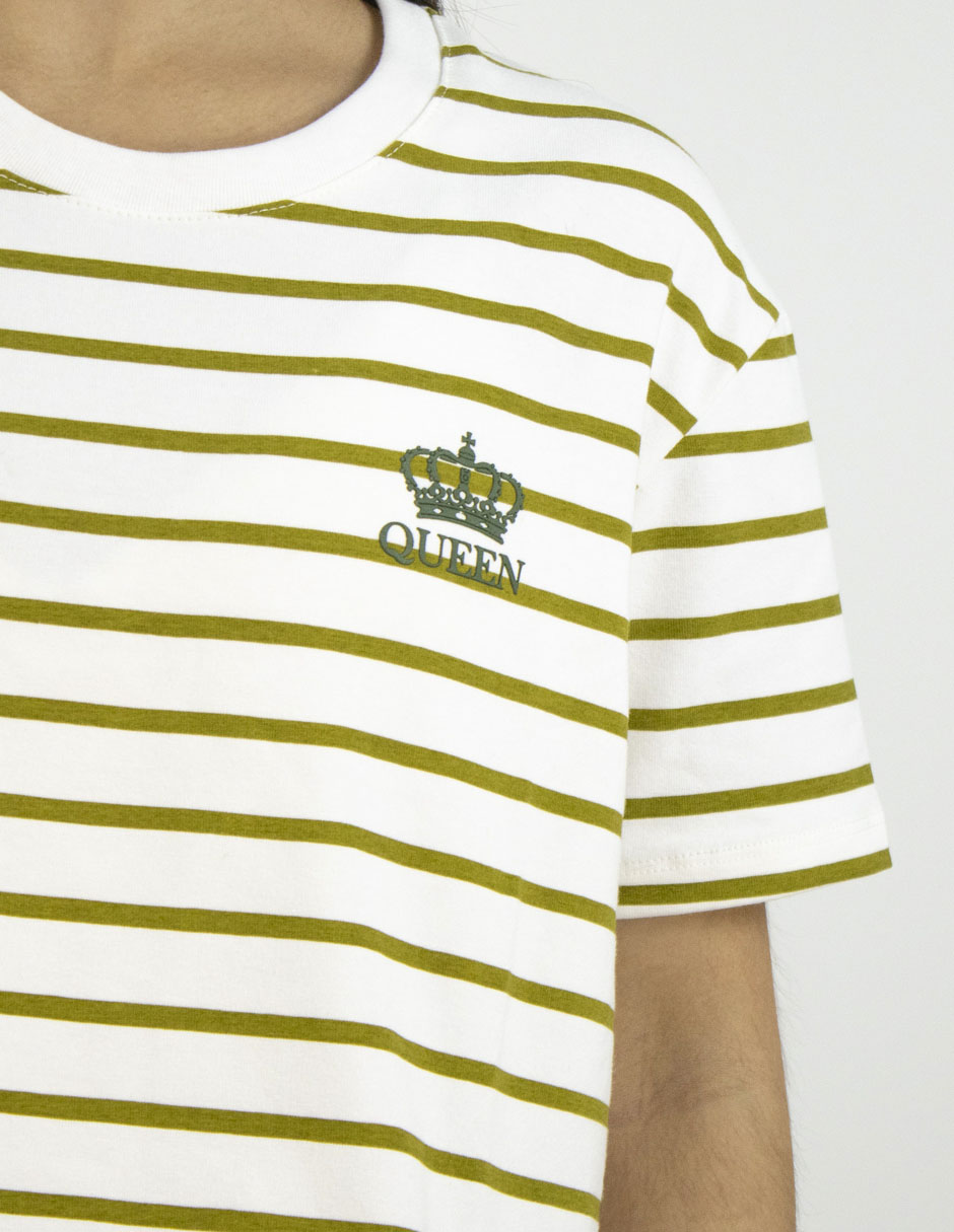 Playera manga corta cuello redondo para mujer 4