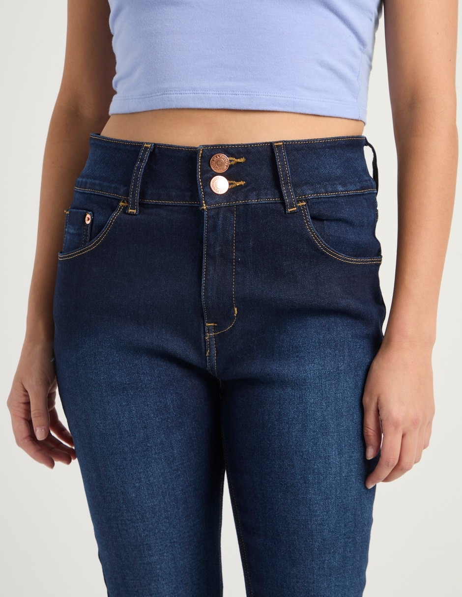 Jeans super skinny cintura para mujer 5