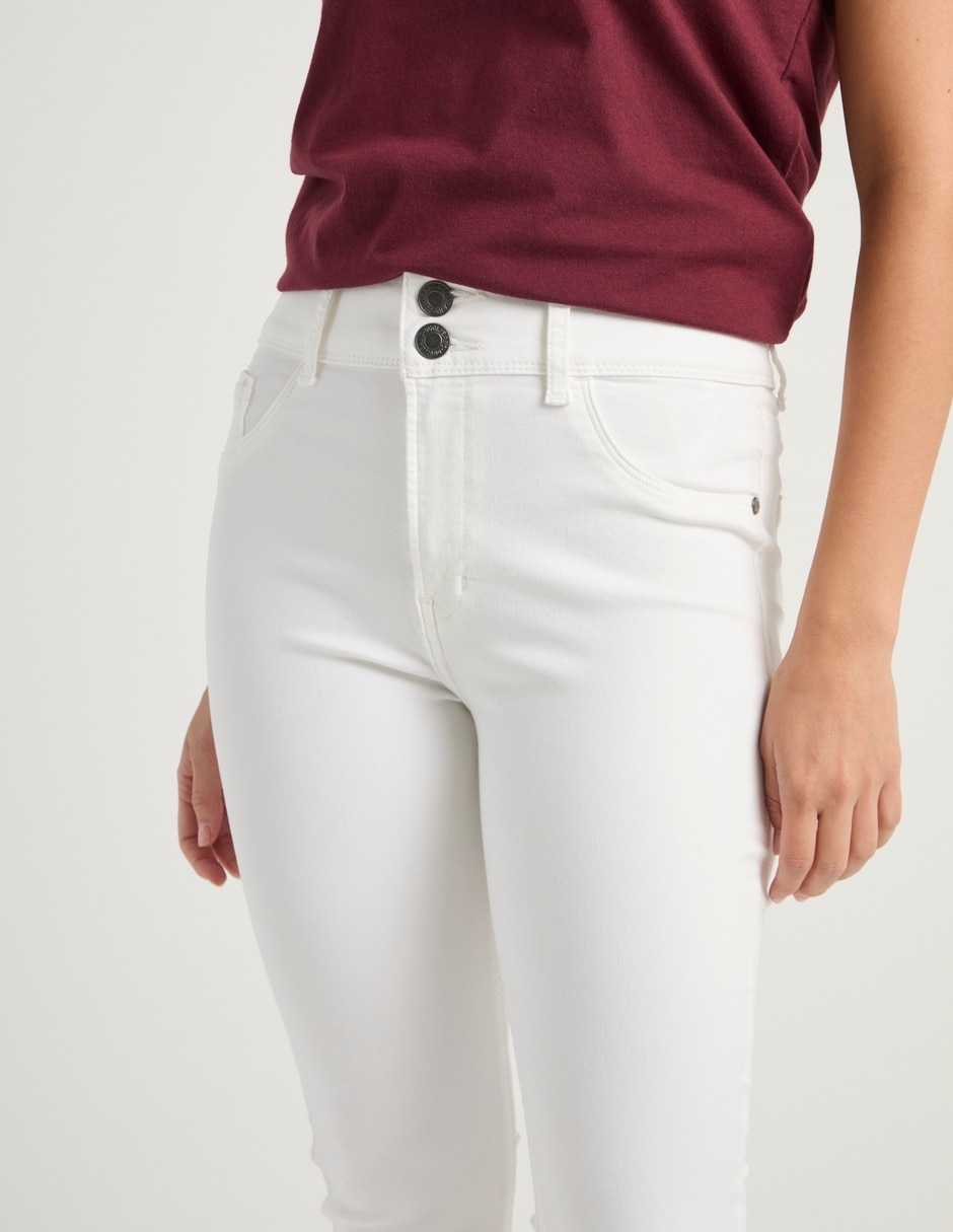 Jeans super skinny cintura para mujer 4