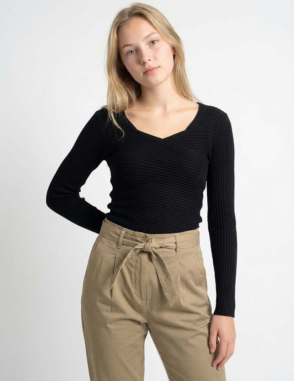 Jeans chino slim para mujer 4