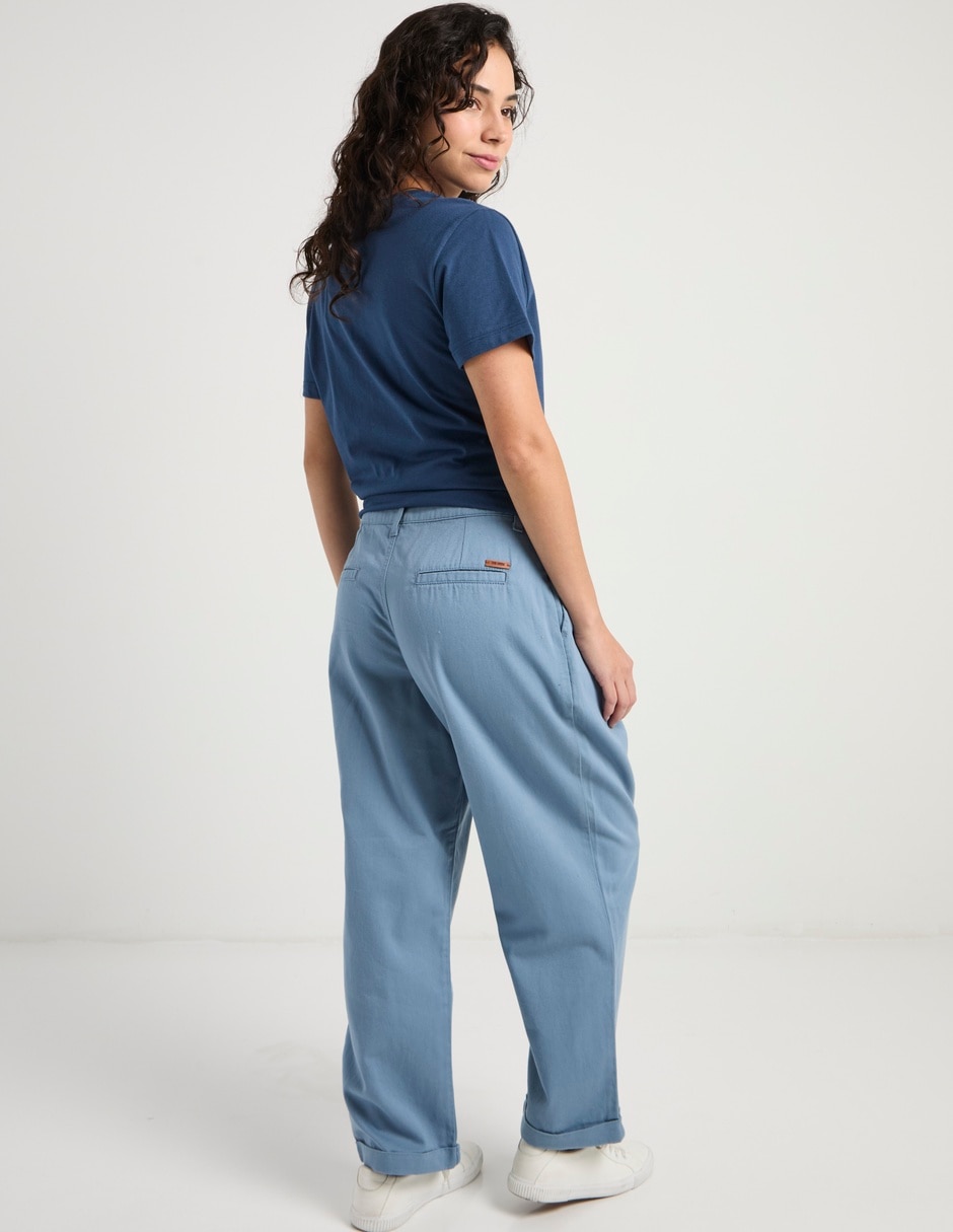 Jeans baggy cintura para mujer 6